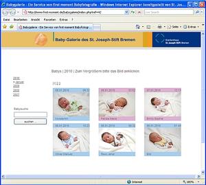 Babygalerie des St. Joseph-Stift